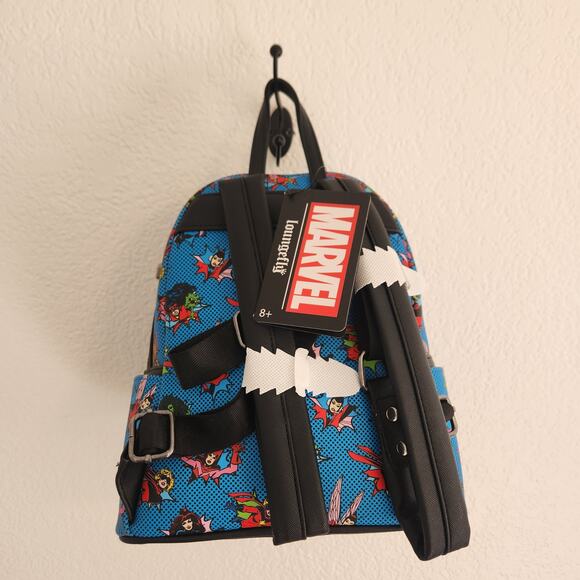 Loungefly Exclusive Women of Marvel Mini Backpack Shoulder Bag Hardtag NWT - Picture 7 of 7